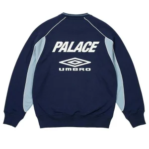 Palace x Umbro Warm Up Crewneck Sweatshirt 'Blue' P26UMCS132