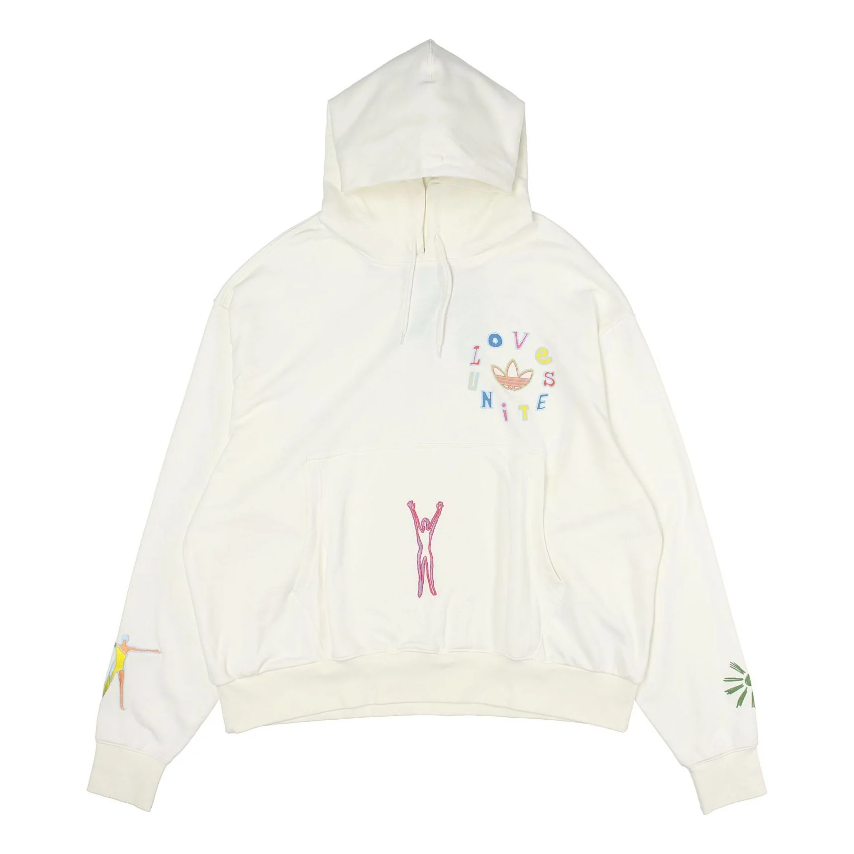 adidas originals Logo Pattern Embroidered Sports White H43970
