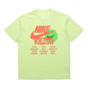 Nike Sportswear Sports Printing Pattern Short Sleeve Fluorescent Green DA0938-383
