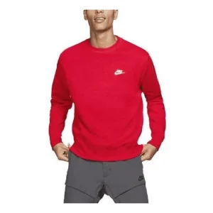 Nike Sportswear Club Fleece Crewneck 'University Red White' BV2662-657