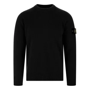 STONE ISLAND Knitted Sweatshirt 'Black' 7715524A3-V0029
