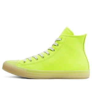 Converse Chuck Taylor All Star Neon Leather High 'Neon Yellow' 166567C