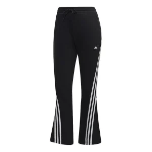 (WMNS) adidas Future Icon 3-Stripe Flare Pants Asia Sizing 'Black White' H57296