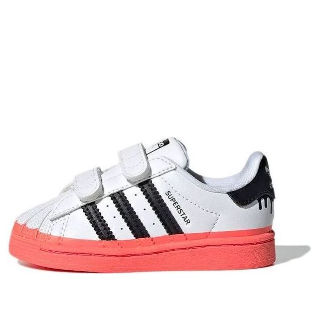 (TD) adidas Superstar Infant 'Paint Drip - White Turbo' GY3329