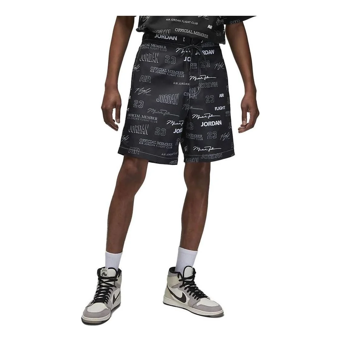 Air Jordan Mens Flight MVP Woven Shorts 'Black' DX9727-045