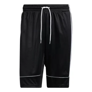 adidas All World Short Basketball Sports Stripe Loose Shorts Black GU0739