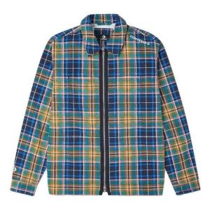 Converse All Over Print Utility Zip Front Shirt Asia Sizing 'Blue' 10020933-A02
