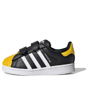 (TD) adidas x LEGO Superstar 'Core Black Yellow' GX3384