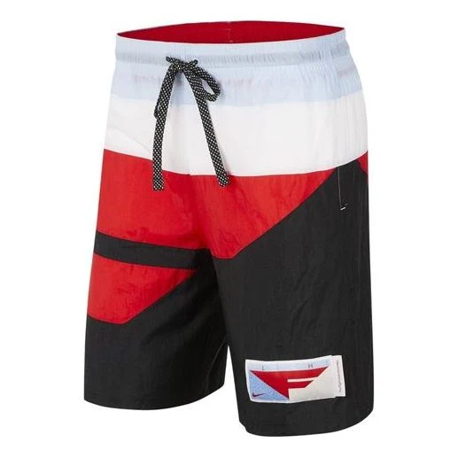 Nike Flight Contrasting Colors Sports Shorts Black Red Blue Blackredblue BV9413-011