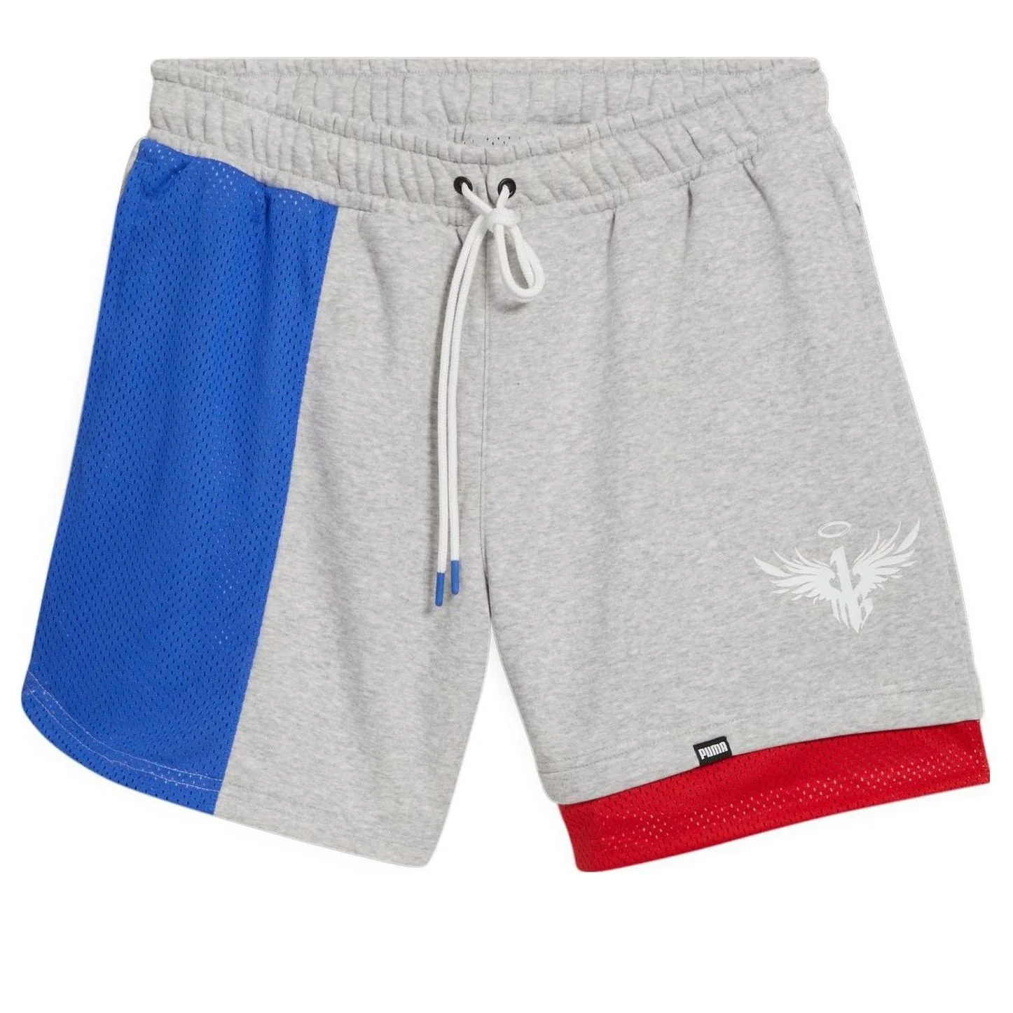 PUMA x MELO Ralph Shorts 'Grey Blue Red' 621707-01