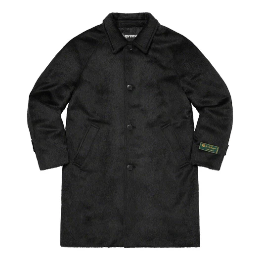 Supreme Alpaca Overcoat 'Black' SUP-FW21-336
