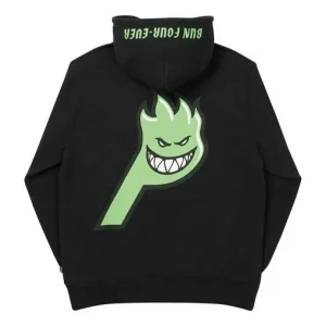 PALACE Spitfire Live To Bun Hood Printing Hooded Sweater Unisex Black P19HD012