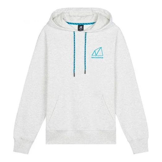 New Balance Logo Relaxed Hoodie Asia Sizing 'Grey Beige' AMT11581-SAH