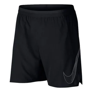 Men's Nike Solid Color Breathable Logo Quick Dry Shorts Black 899499-010
