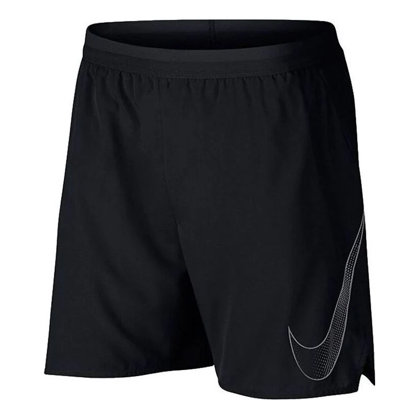Men's Nike Solid Color Breathable Logo Quick Dry Shorts Black 899499-010