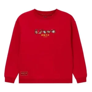 Li-Ning Sports Stylish Series Round Neck Pullover 'Red' AWDS163-2