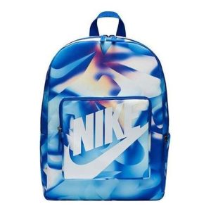 (GS) Nike Classic All Over Print Backpack 'Blue White' BA6189-420