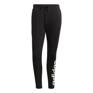 adidas M Lin Sj Te Pt Logo Printing Sports Training Cone Long Pants Black GK8827