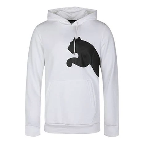 PUMA Knit Casual hooded Long Sleeves Pullover White 580566-02