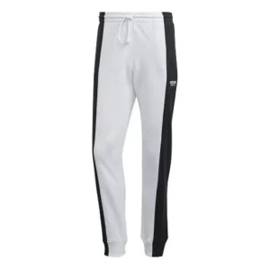 adidas D Sweatp Colorblock Casual Sports Pants White FM2294