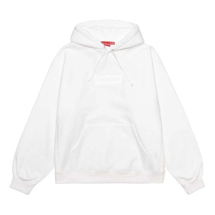 Supreme FW23 Box Logo Hooded Sweatshirt 'White' 166926