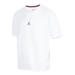 Air Jordan SS22 Logo Printing Sports Round Neck Short Sleeve White DH8922-100