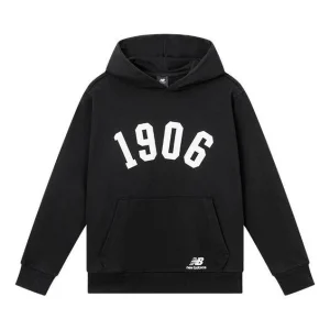 New Balance 1906 Logo Hoodie Asia Sizing 'Black' AMT23333-BK
