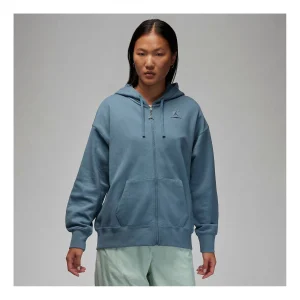 (WMNS) Air Jordan Flight Full-Zip Hoodie 'Ozone Blue' DZ3360-031