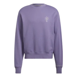 adidas originals Sports Round Neck Pullover Casual Purple HI6016
