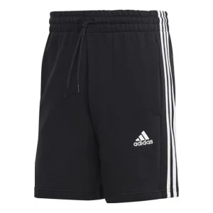 adidas Essentials French Terry 3-Stripes Shorts 'Black' IC9435