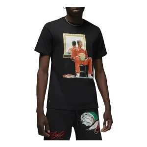 Air Jordan Artist Series Jacob Rochester T-shirt 'Black' DQ7380-010