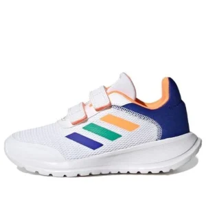 (PS) adidas Tensaur Run Tennis Shoes 'Cloud White Screaming Orange Lucid Blue' HQ1268