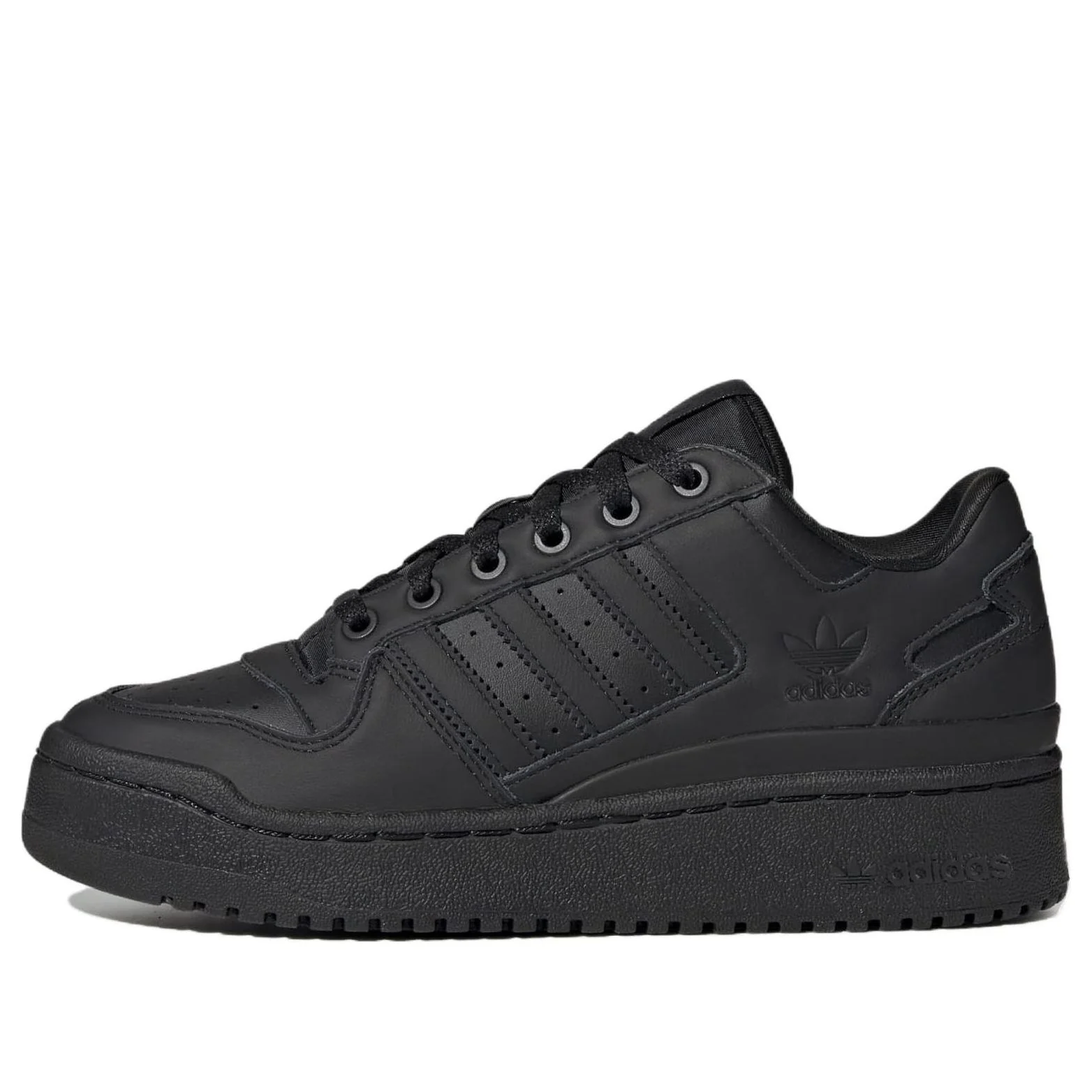 (WMNS) adidas Forum Bold Stripes 'Triple Black' ID6844