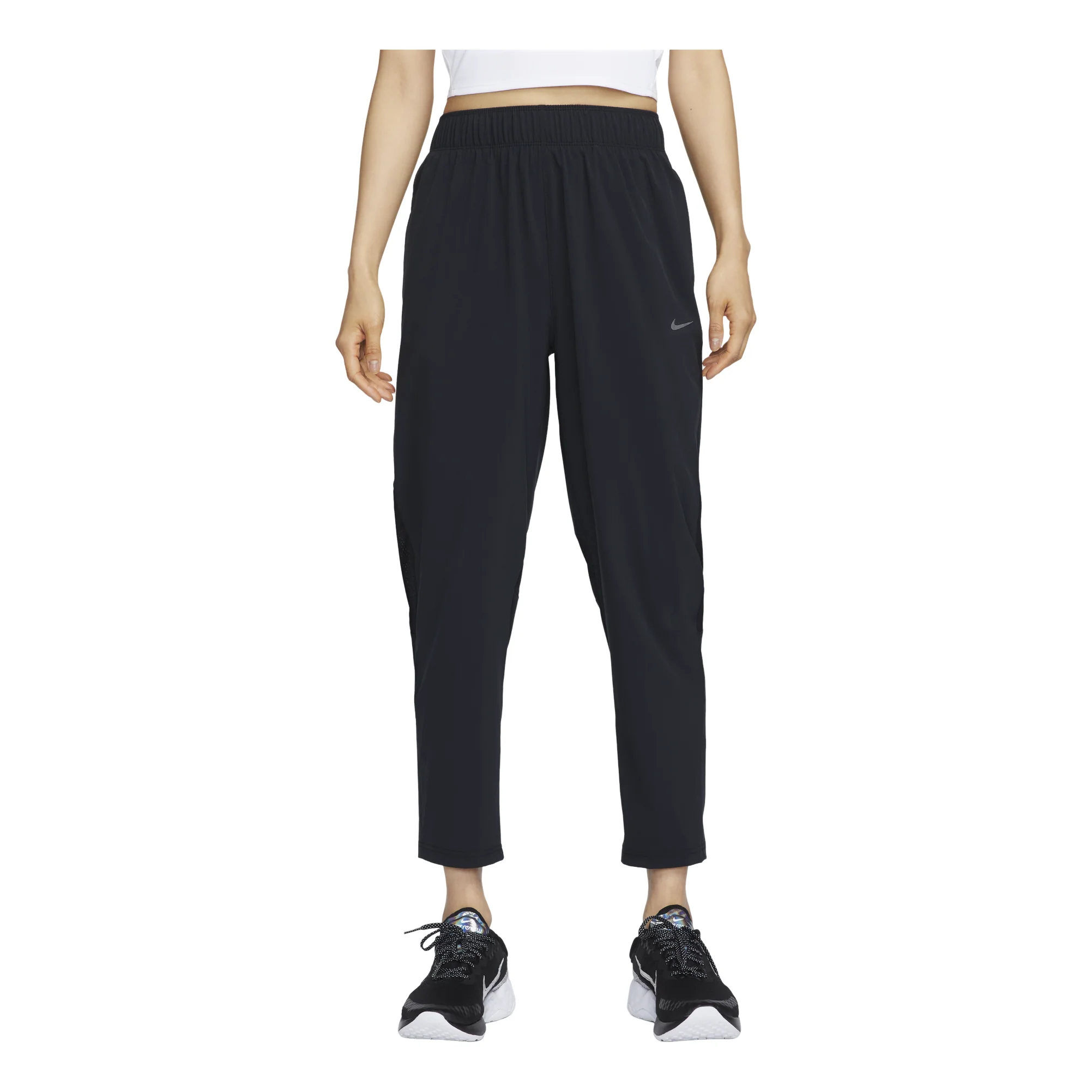 (WMNS) Nike Dri-FIT Fast Mid-Rise 7/8 Running Pants 'Black' FB7030-010