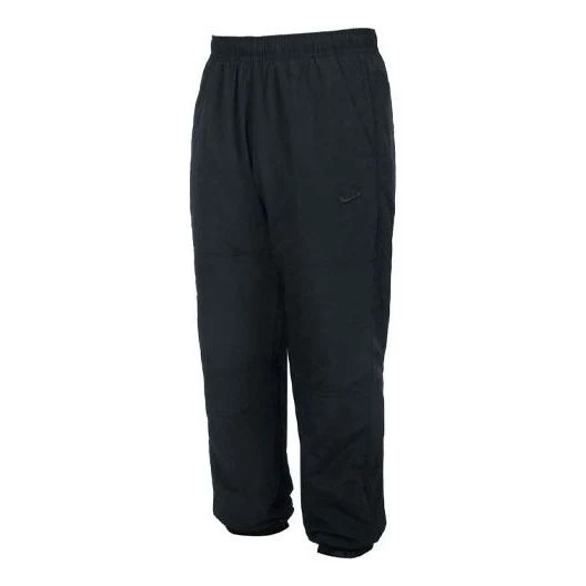 Men's Nike Solid Color Woven Breathable Skateboard Sports Pants/Trousers/Joggers Black CW7716-010