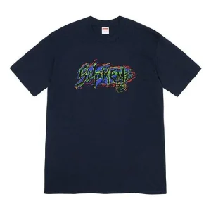 Supreme FW20 Week 7 Scratch Tee T SUP-FW20-176-DBLU