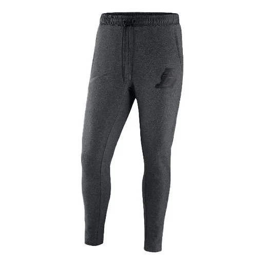 Men's Nike NBA Lakers Fleece Basketball Training Sports Pants/Trousers/Joggers Gray 860893-032
