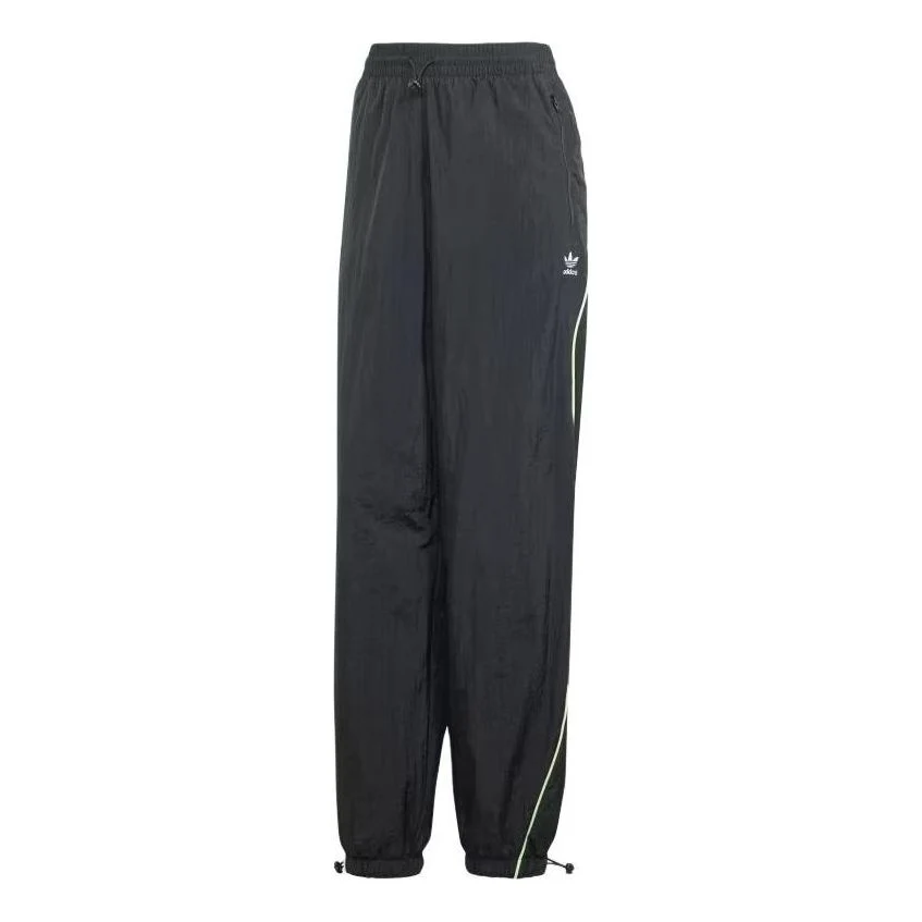 (WMNS) adidas Loose Parachute Pants Asia Sizing 'Black' IT9698