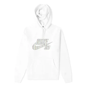 Nike SB Stripes Popover Hoodie 'White' CV0279-100