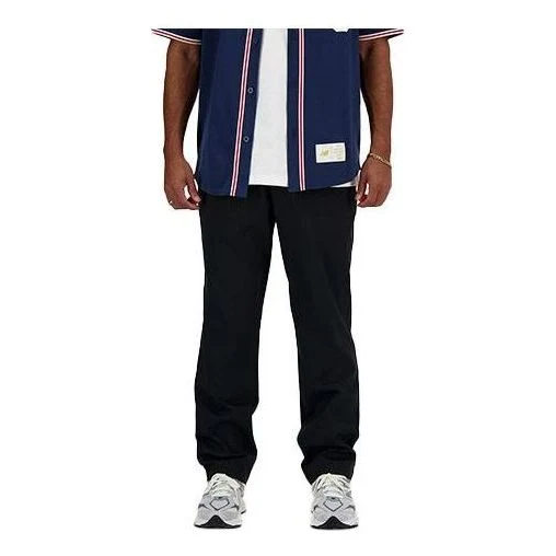 New Balance Icon Twill Tapered Pants Asia Sizing 'Black' AMP41575-BK