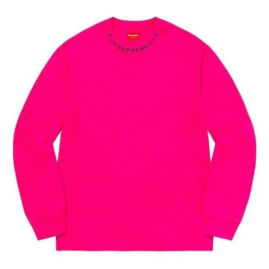 Supreme Stars Collar L/S Top 'Pink' SUP-FW21-231