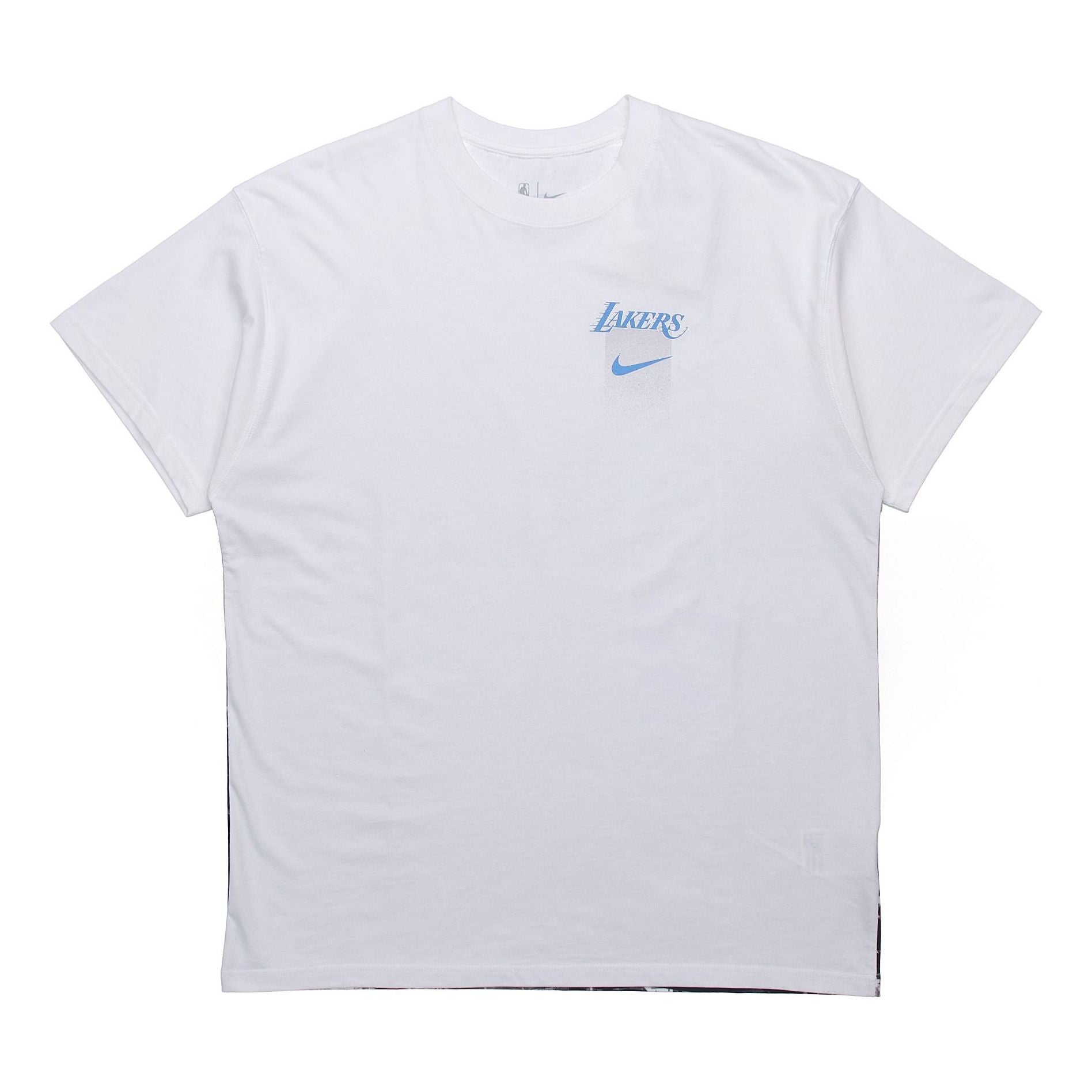 Nike Los Angeles Lakers Back Printing Sports Short Sleeve White CT9386-100