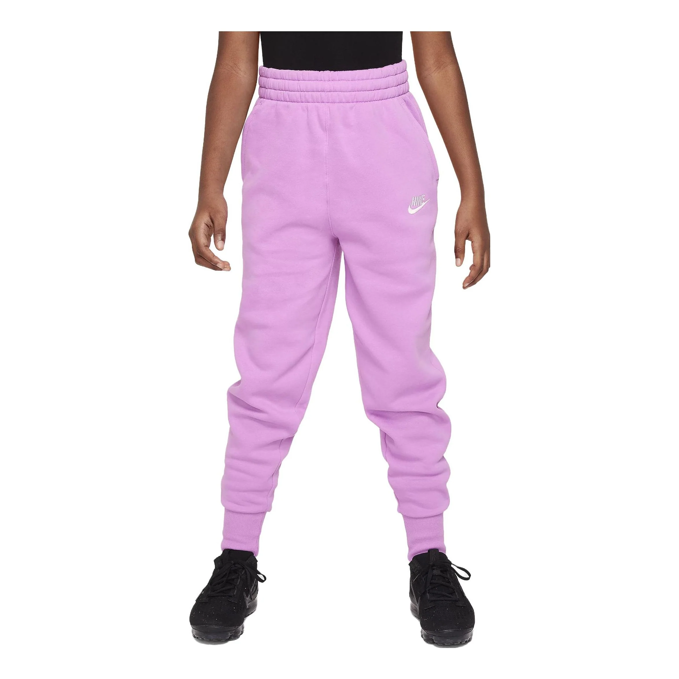 (GS) Nike Sportswear Club Fleece High-Waisted Fitted Pants 'Purple' FD2921-532