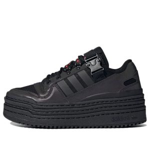 (WMNS) adidas Triple Platforum Low 'Black Iridescent' GY9607
