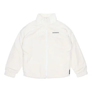 Converse Loose Stand Collar Stay Warm logo Jacket Asia Sizing 'White' 10023526-A02