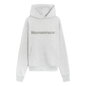 adidas x Pharrell Humanrace Logo Hoodie 'Grey Heather' HG1809