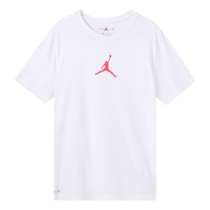 Air Jordan Jumpman Logo Printing Pullover Round Neck Short Sleeve White BQ6741-101