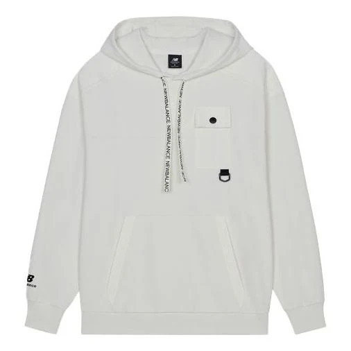 New Balance Men's New Balance Solid Color Casual Hooded Pullover Long Sleeves White AMT13363-IV