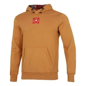Men's adidas Cny Gfx Hood Limited Embroidered Pattern Sports Pullover Light Brown HI3285
