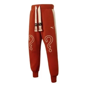PUMA X Staffonly X Monopoly Logo Pants 'Red' 539890-83